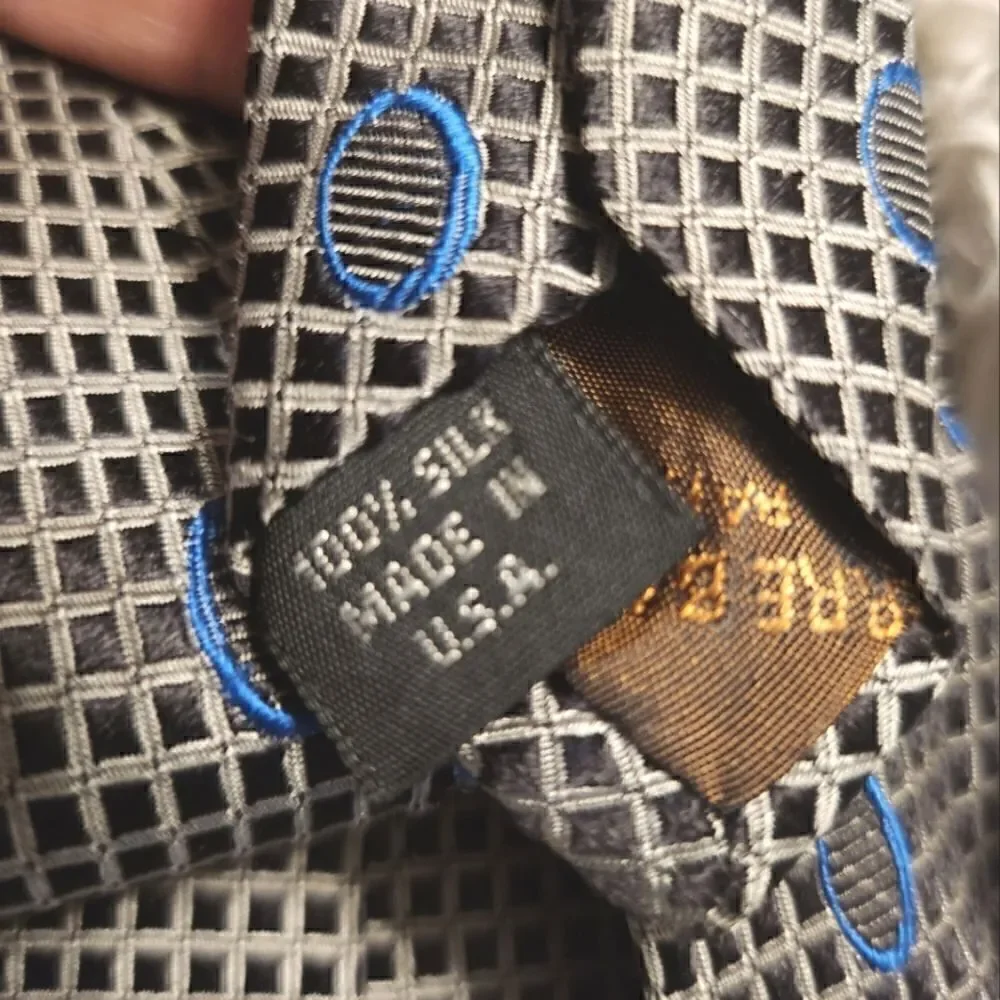 Pierre Balmain Silk Tie Gray Blue